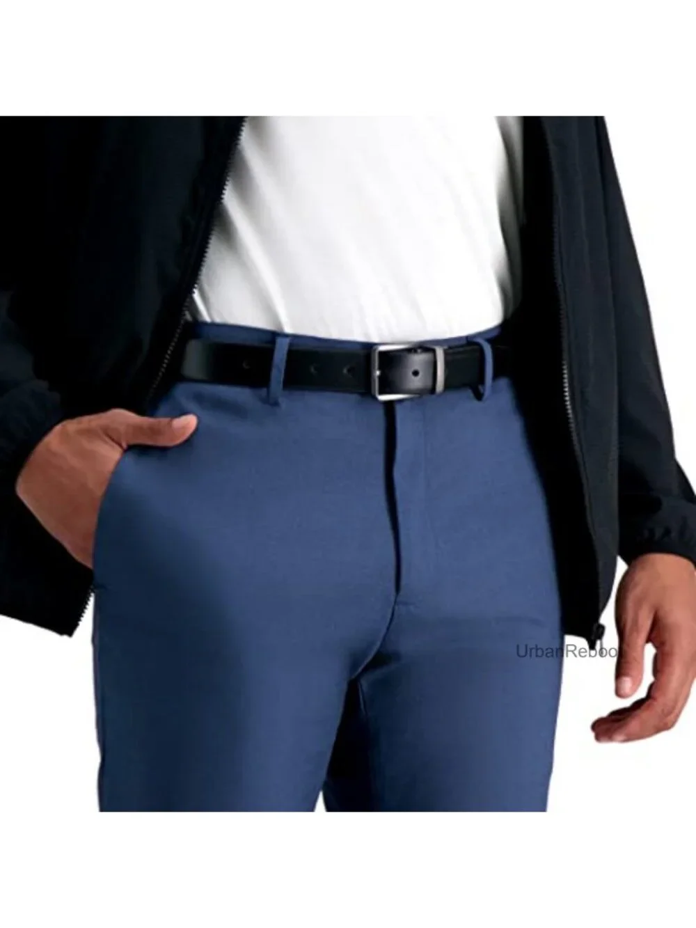 Reversible Leather Belt 2-in-1 Dress Belt 1.25